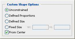 �������������� ������� Custom Shape ��� ������������ ������