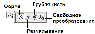 Инструменты для редактирования формы объектов Инструменты для редактирования формы объектов